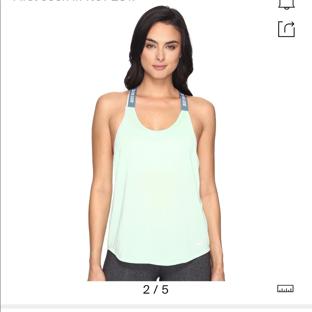 Nike Dry Training Tank Mint and Smokey Blue Medium